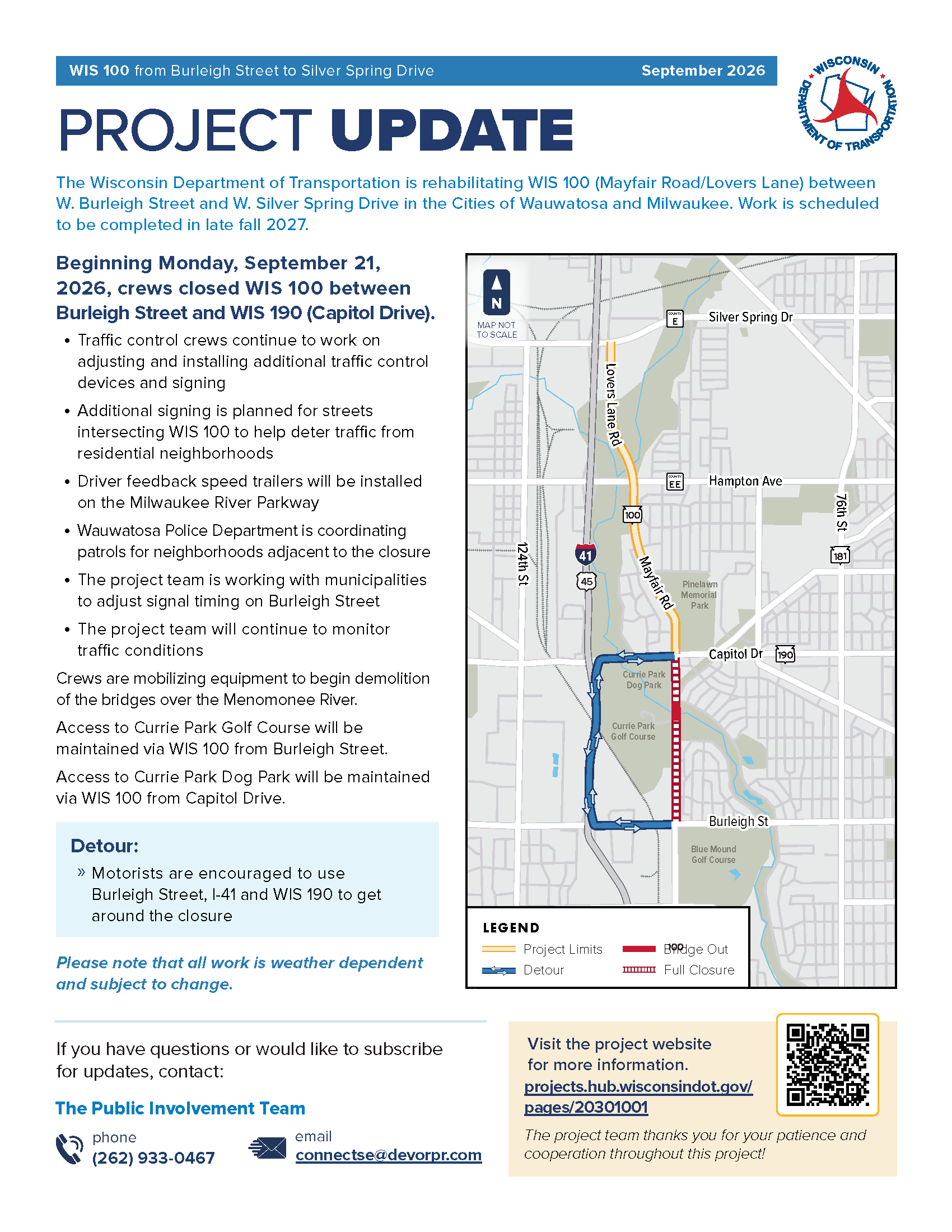 September 21: Project Begins