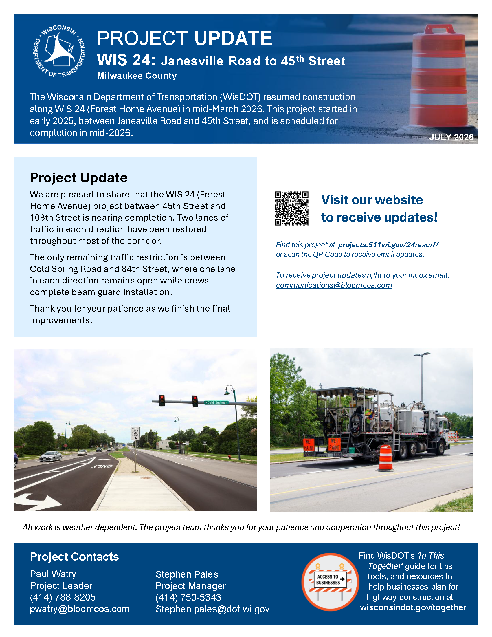 July 1: Project Update
