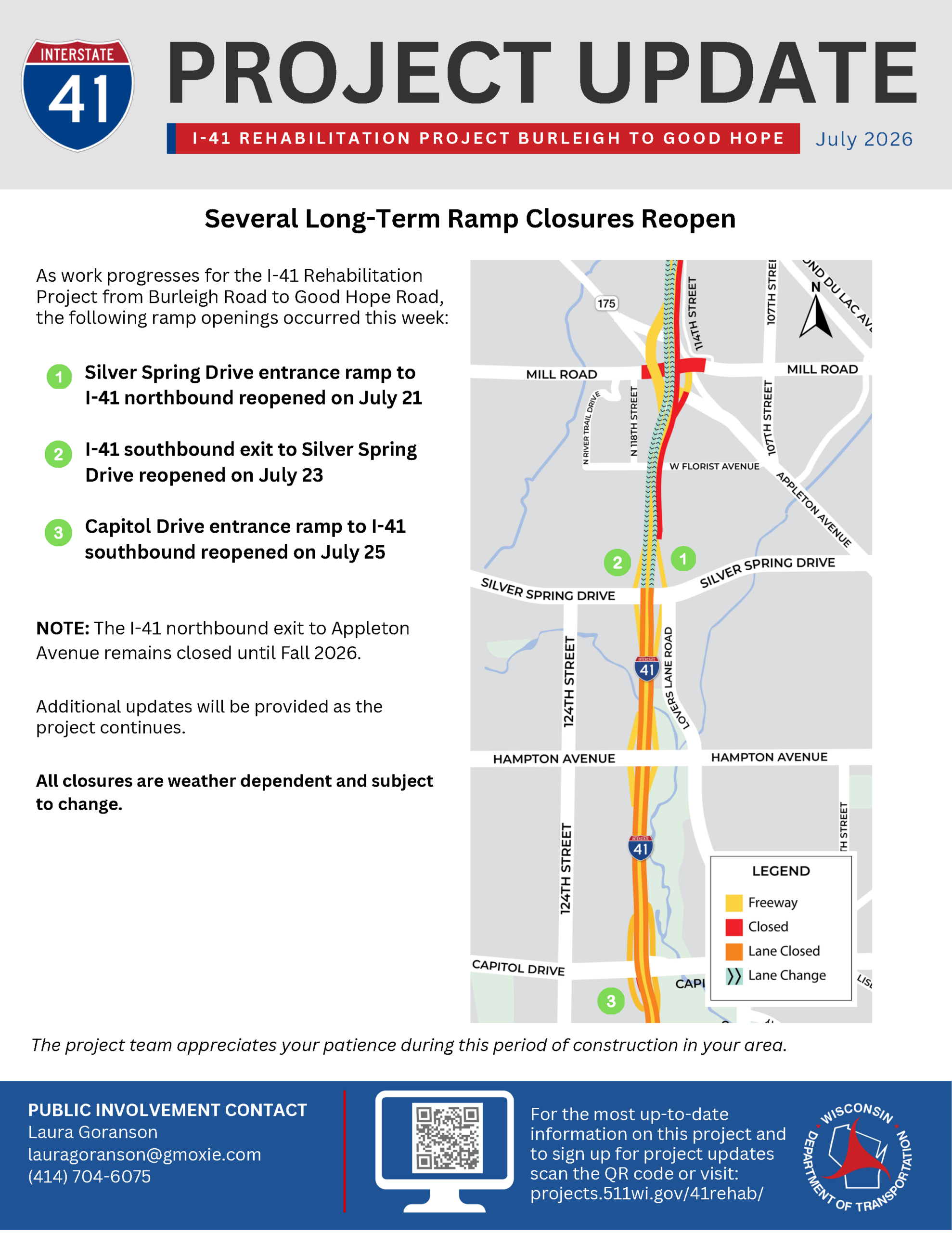 July 27: Ramps reopen