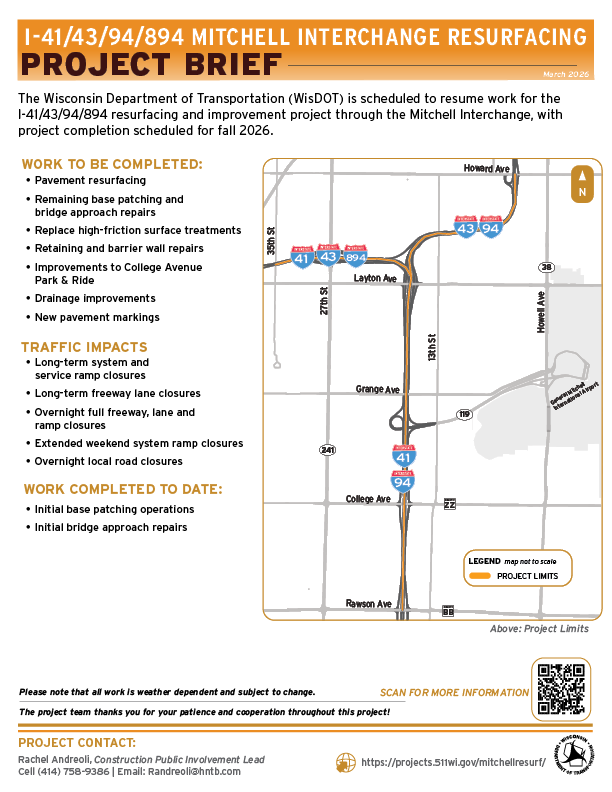 March 2026: Work to resume