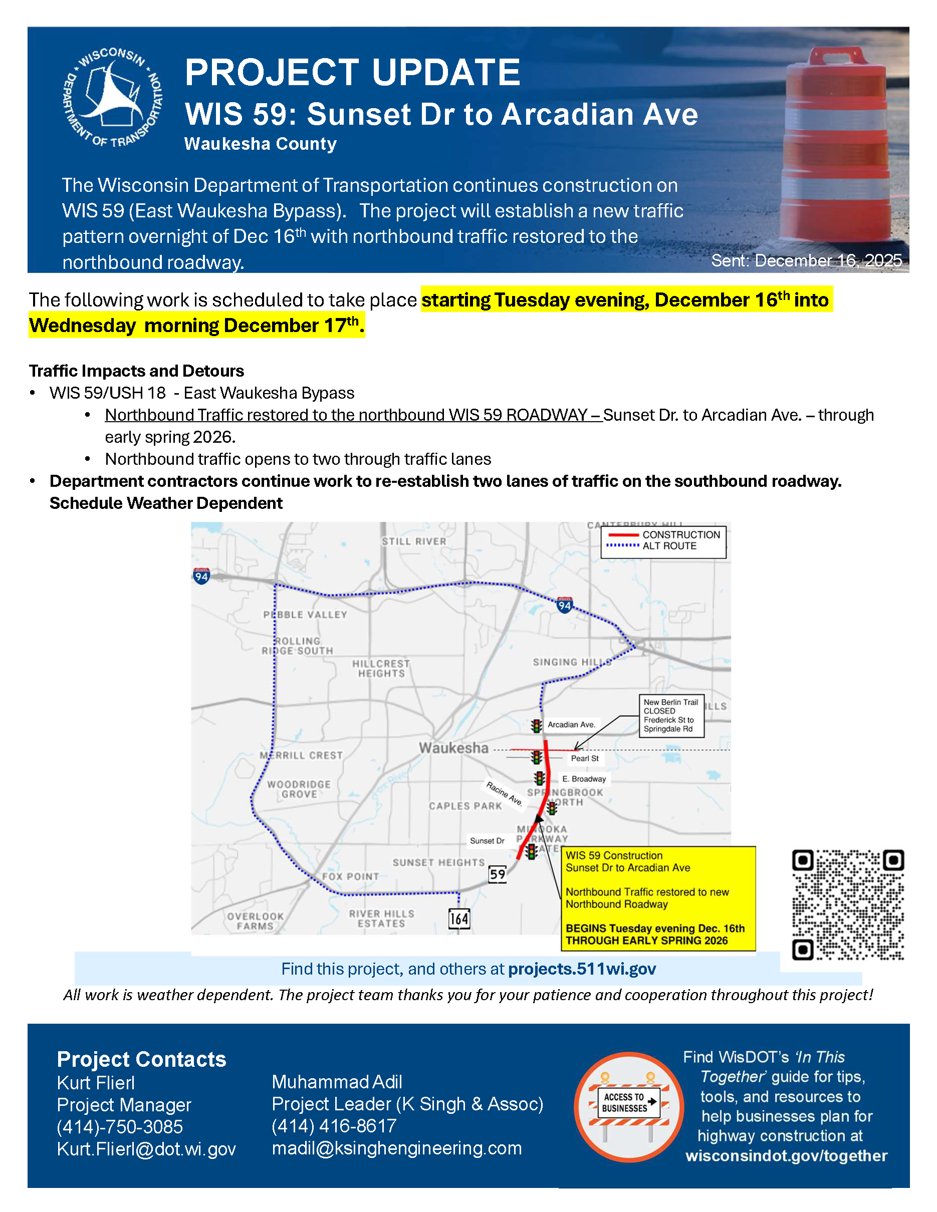 December 2025: Project Update