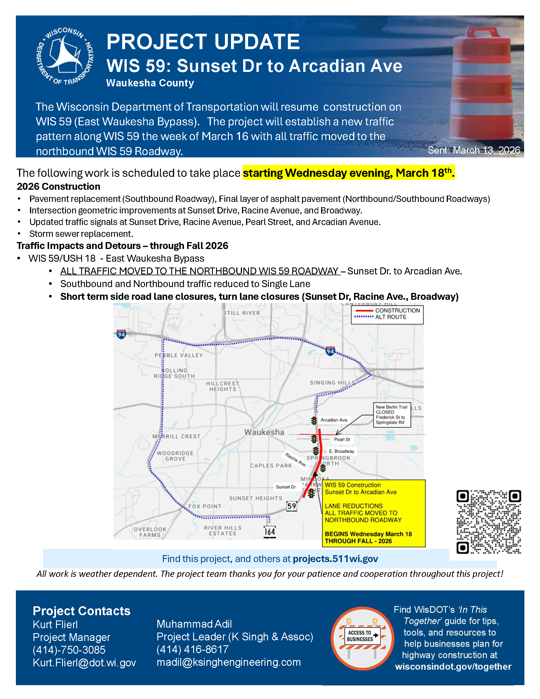 March 16: Project Update