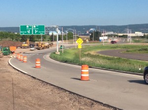 View of the roundabout.
