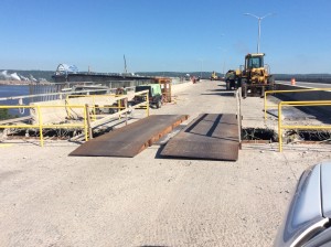 US 2 Bong Bridge construction.