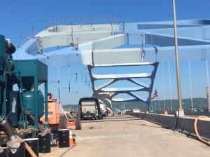 US 2 Bong Bridge construction.